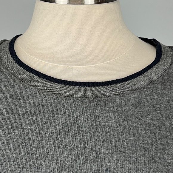 Bailey 44 Womens Manchester Gray Crew Neck Sweater Shirttail Hem size Large - Picture 5 of 16